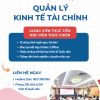 THÔNG BÁO TUYỂN SINH KHÓA HỌC “QUẢN LÝ KINH TẾ TÀI CHÍNH” THÁNG 01/2026