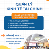 THÔNG BÁO TUYỂN SINH KHÓA HỌC “QUẢN LÝ KINH TẾ TÀI CHÍNH” THÁNG 08/2026